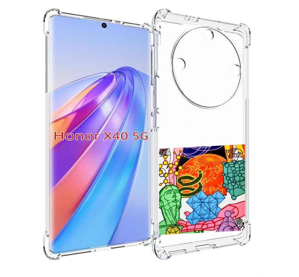 

Чехол MyPads физика-химия для Honor X40, Прозрачный, Tocco