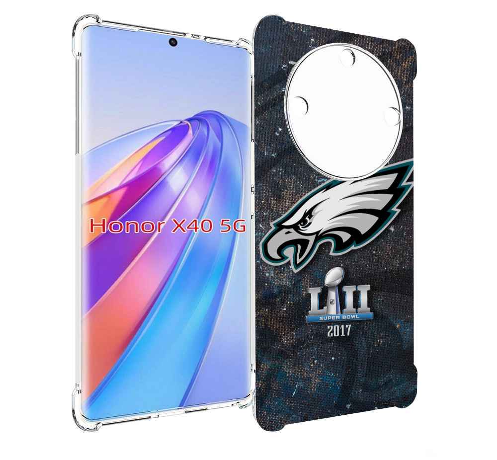 

Чехол MyPads филадельвия иглс регби мужской для Honor X40, Прозрачный, Tocco