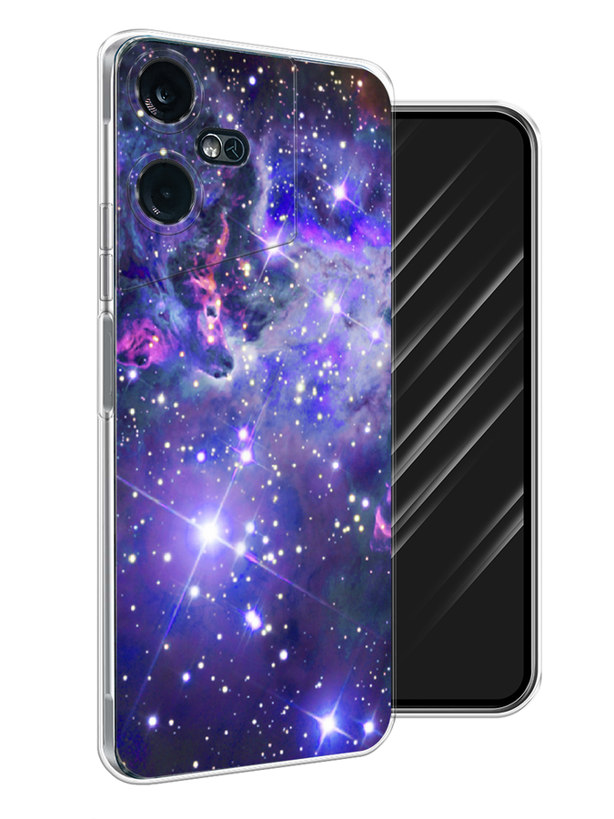 

Чехол Awog на Tecno Pova Neo 3 "Яркая галактика", Фиолетовый, 304450-4