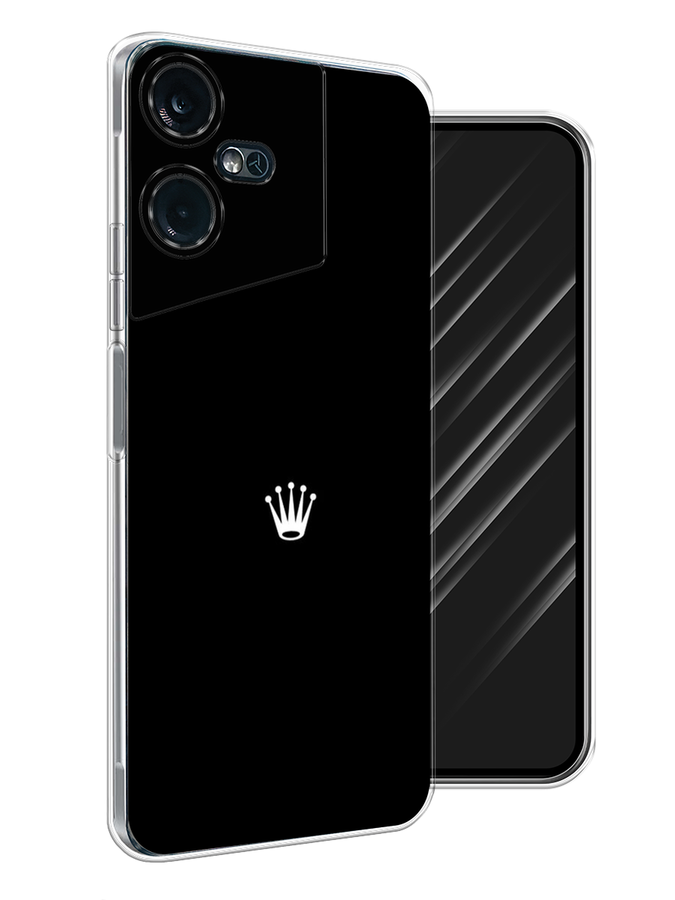 

Чехол Awog на Tecno Pova Neo 3 "Белая корона на черном фоне", Черный, 304450-7