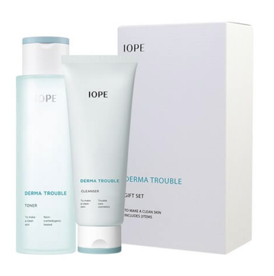 

Набор Iope для ухода за проблемной кожей лица Derma Trouble Skincare Set 350 мл