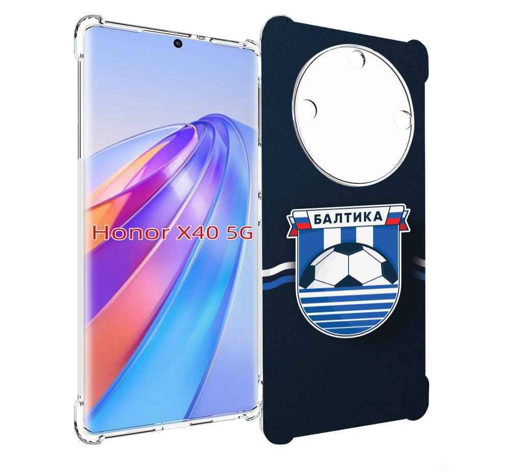 

Чехол MyPads фк балтика калининград мужской для Honor X40, Прозрачный, Tocco