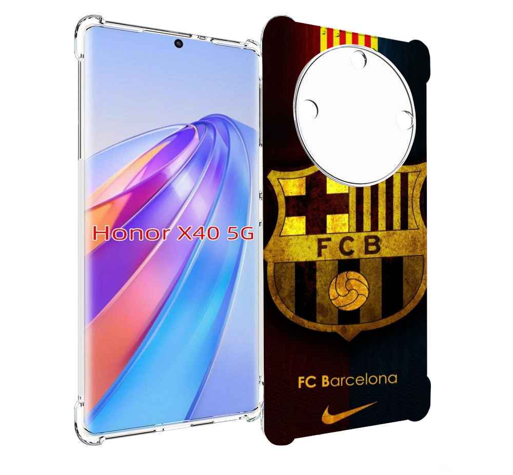 

Чехол MyPads фк барселона мужской для Honor X40, Прозрачный, Tocco