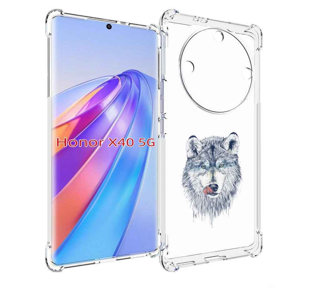 

Чехол MyPads голодгый волк для Honor X40, Прозрачный, Tocco
