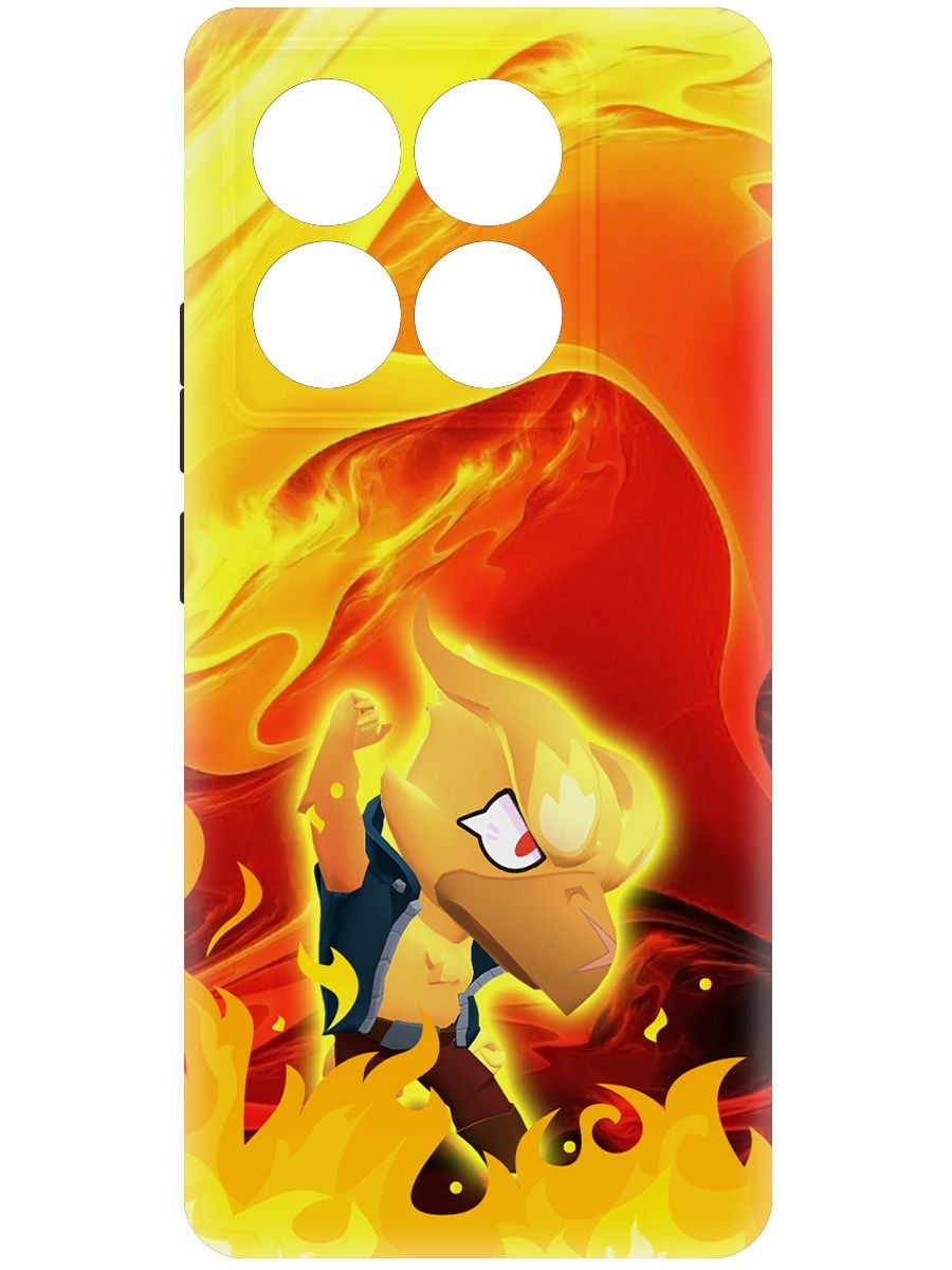 

Чехол-накладка Krutoff Soft Case Brawl Stars - Ворон-Феникс для Xiaomi 14T Pro черный