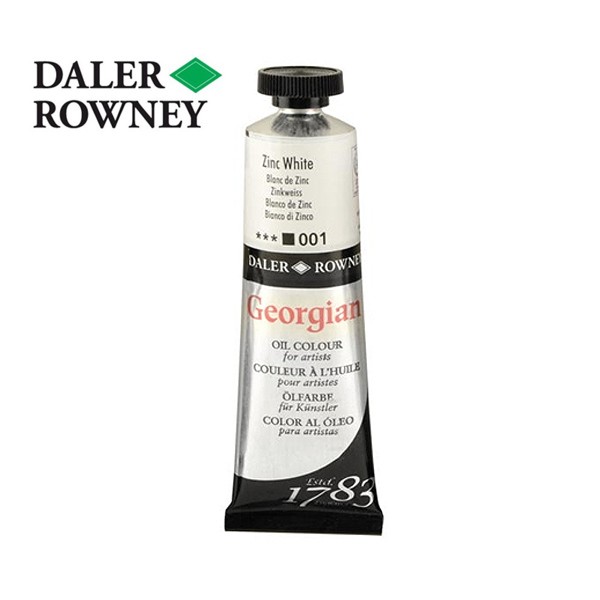 фото Daler rowney краска масляная daler-rowney georgian 75мл, 001 белила цинковые