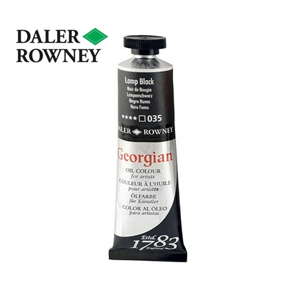 фото Daler rowney краска масляная daler-rowney georgian 75мл, 035 сажа газовая