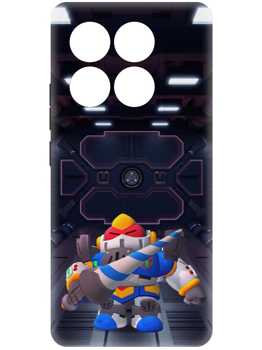 

Чехол-накладка Krutoff Soft Case Brawl Stars - Паладин Вольт-Меха для Xiaomi 14T Pro, Черный