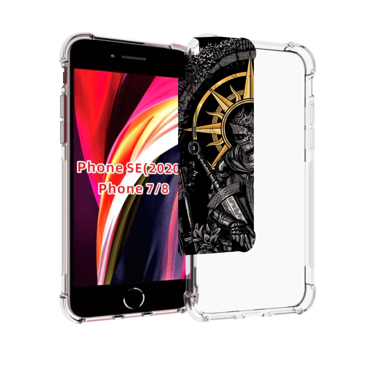 

Чехол MyPads темный железный рыцарь для iPhone 7 4.7 / iPhone 8 / iPhone SE 2 (2020), Прозрачный, Tocco