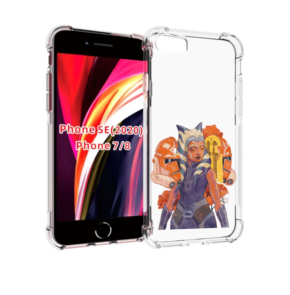 Чехол MyPads тогрута-асока-тано для iPhone 7 4.7 / iPhone 8 / iPhone SE 2 (2020)