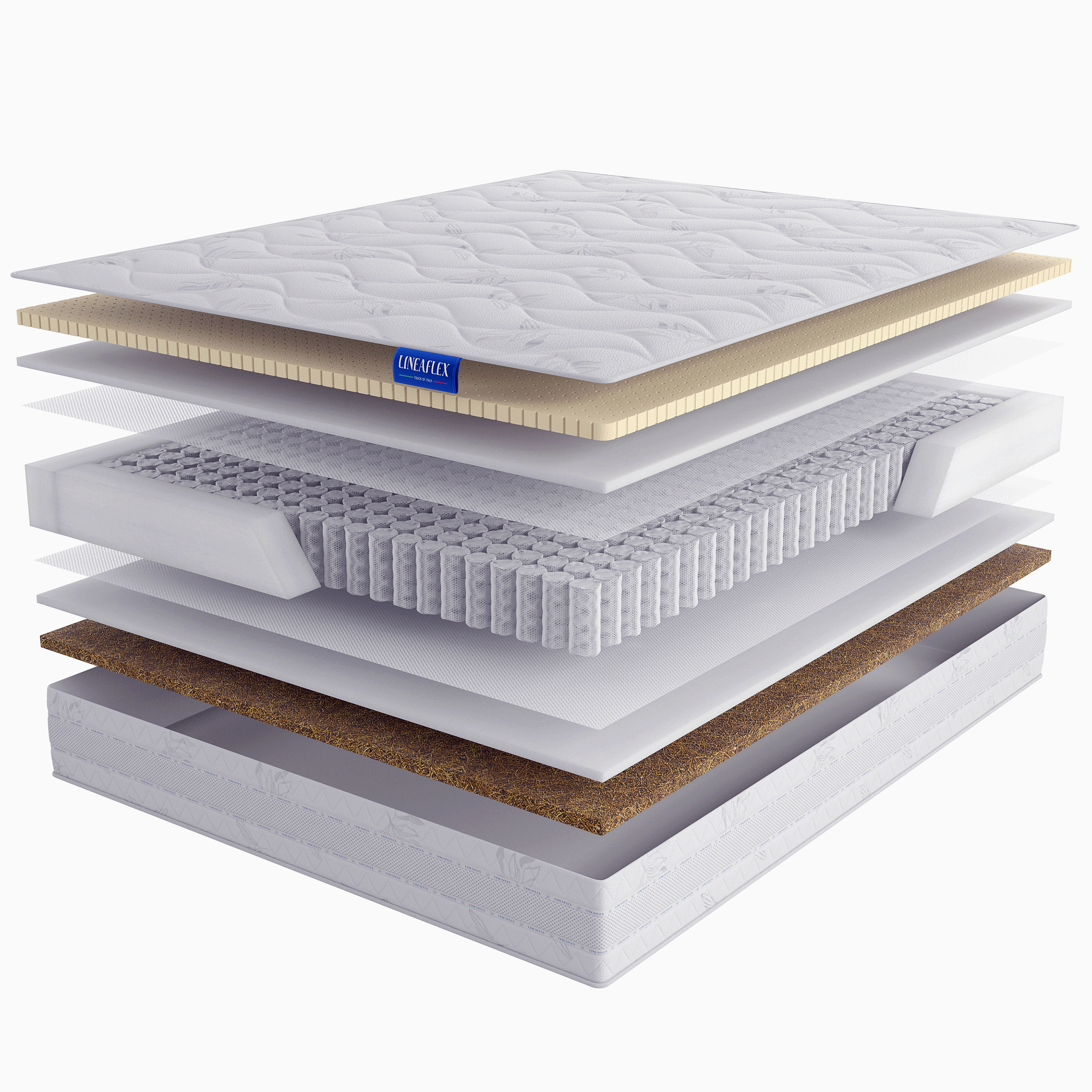 

Матрас Lineaflex Evoluzione 140х200, Бежевый;белый;серый;серебристый, Evoluzione