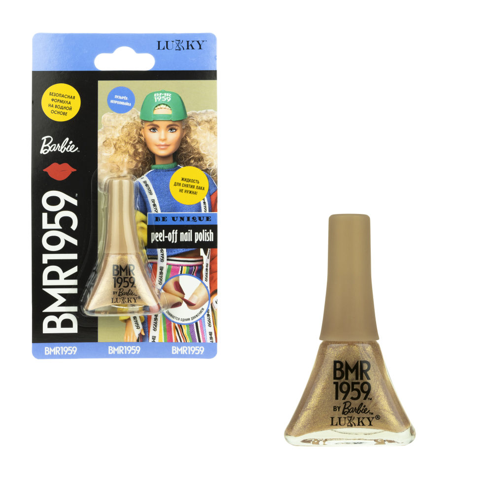 Купить Лак для ногтей Barbie, цвет: золотой металлик, 5, 5 мл, Lukky