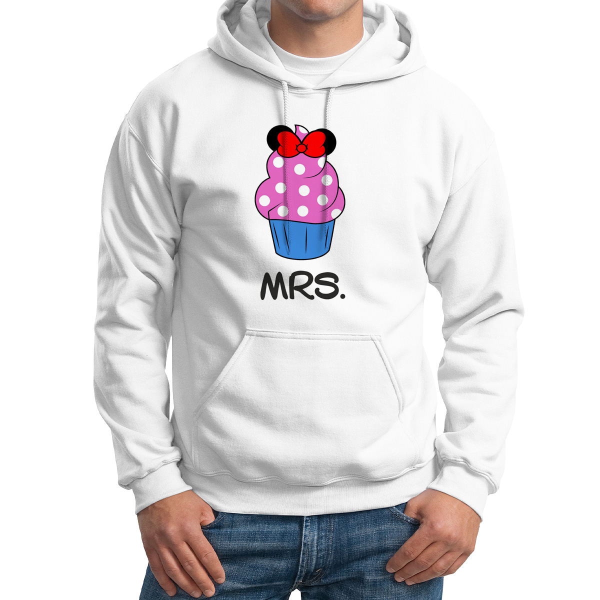 

Худи унисекс CoolPodarok Mrsминни белое 50 RU, M0113903