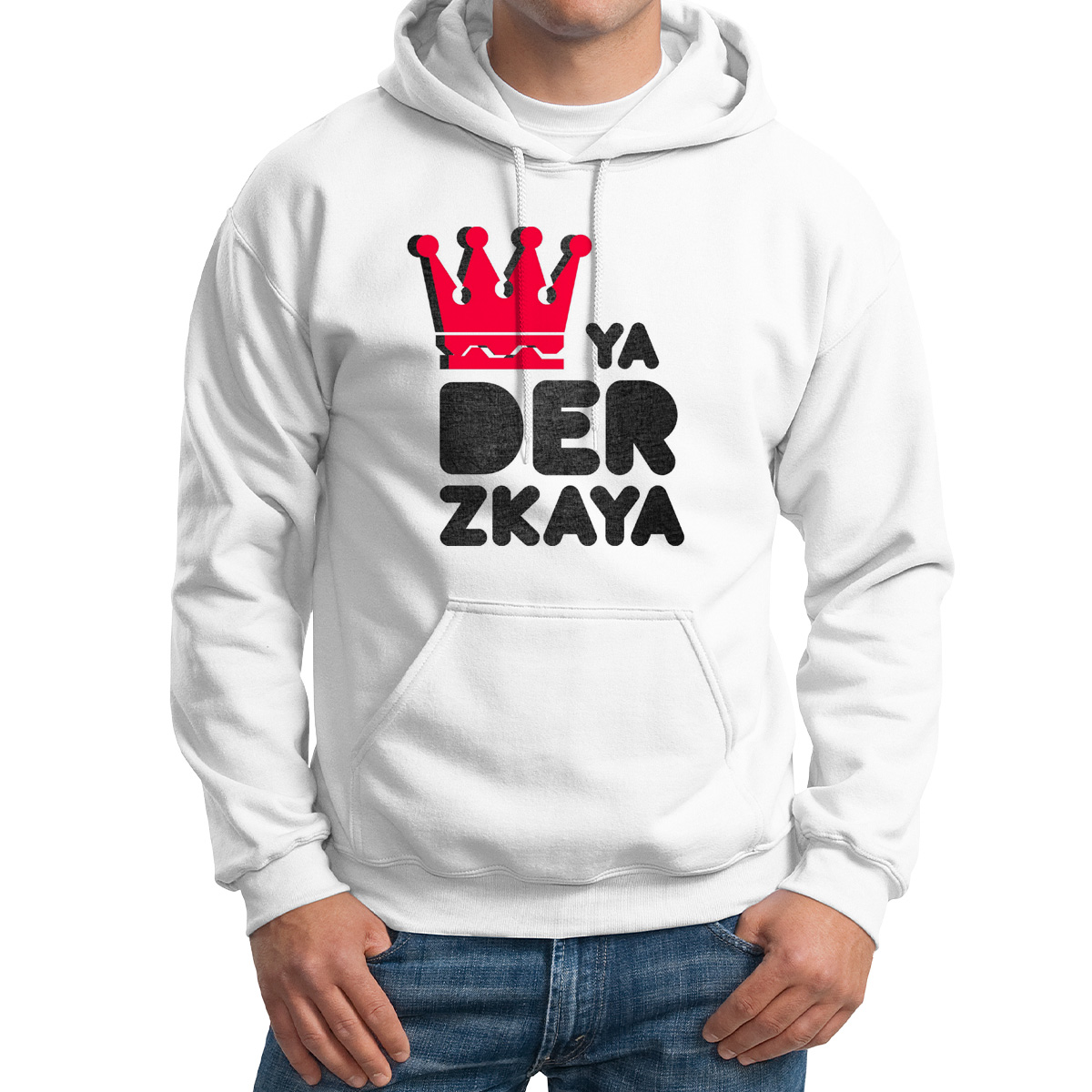 

Худи унисекс CoolPodarok Ya derzkayaя дерзкая белое 50 RU, Белый, M0113909