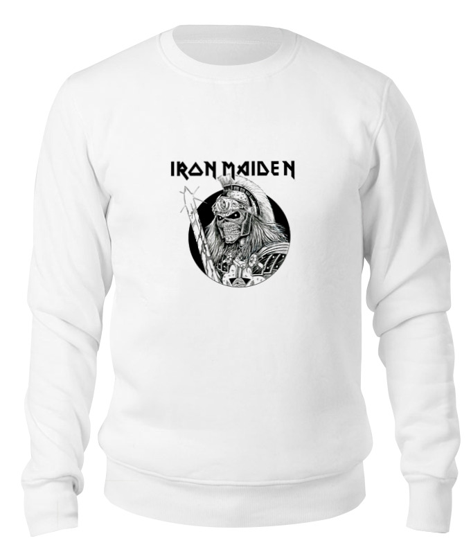 

Свитшот унисекс Printio Iron maiden band белый L, Iron maiden band