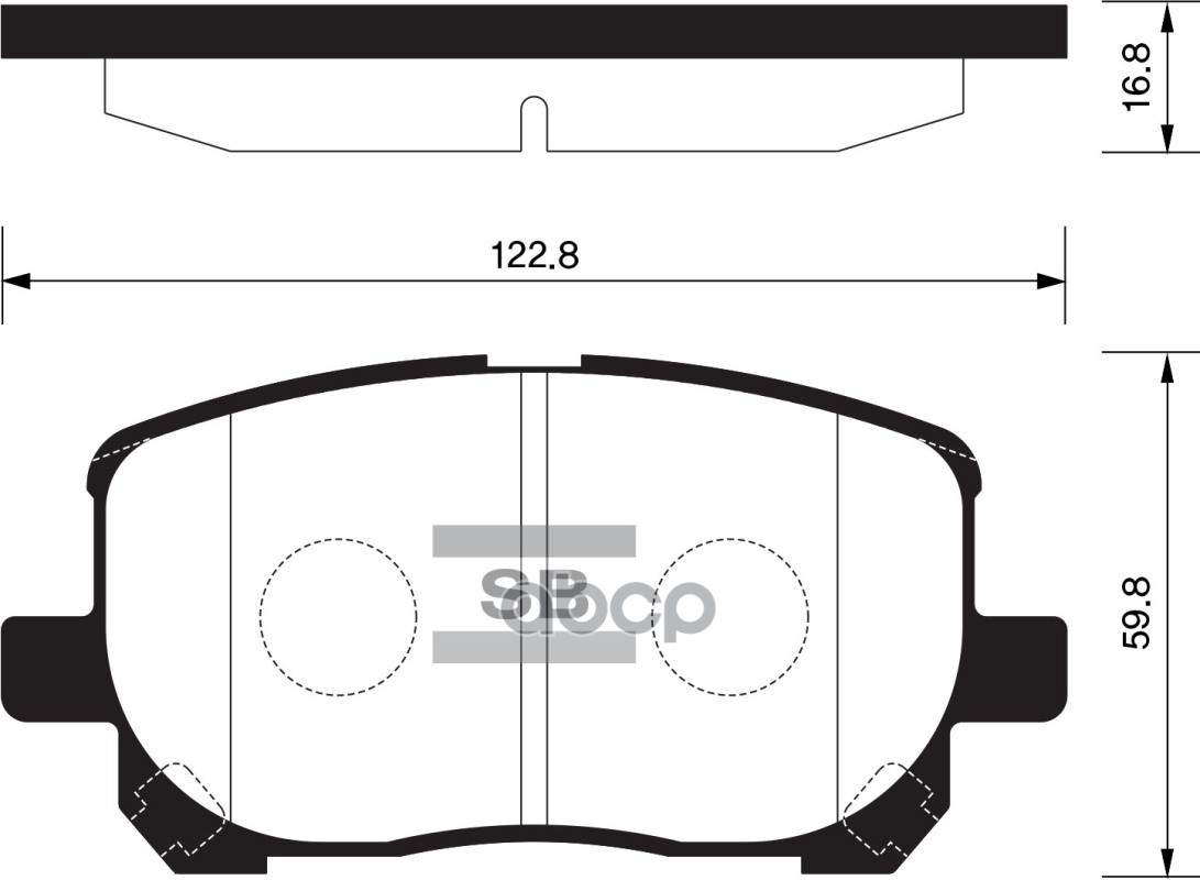 

Комплект тормозных колодок Sangsin brake SP1373