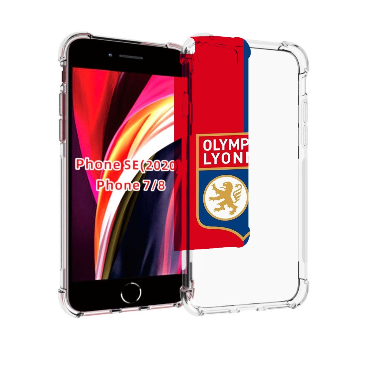 

Чехол MyPads фк лион эмблема для iPhone 7 4.7 / iPhone 8 / iPhone SE 2 (2020), Прозрачный, Tocco