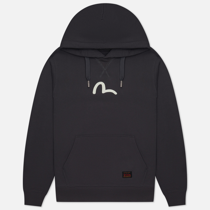 

Худи мужское Evisu 0ELBSM0SW330XXCT-CHAX серое S, 0ELBSM0SW330XXCT-CHAX