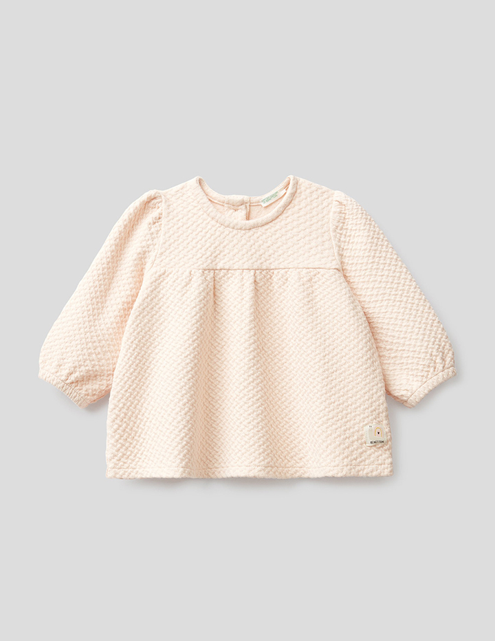 

Свитшот для девочек Benetton цв. бежевый р.62, 21A_3NDKMM295