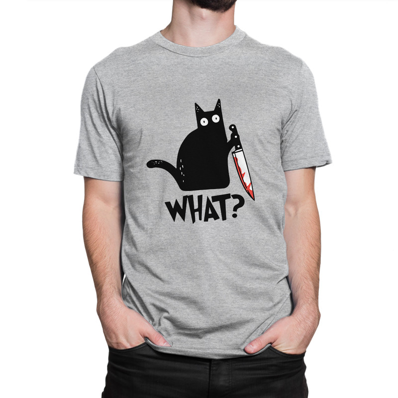 

Футболка мужская Dream Shirts What серая XL, Серый, What