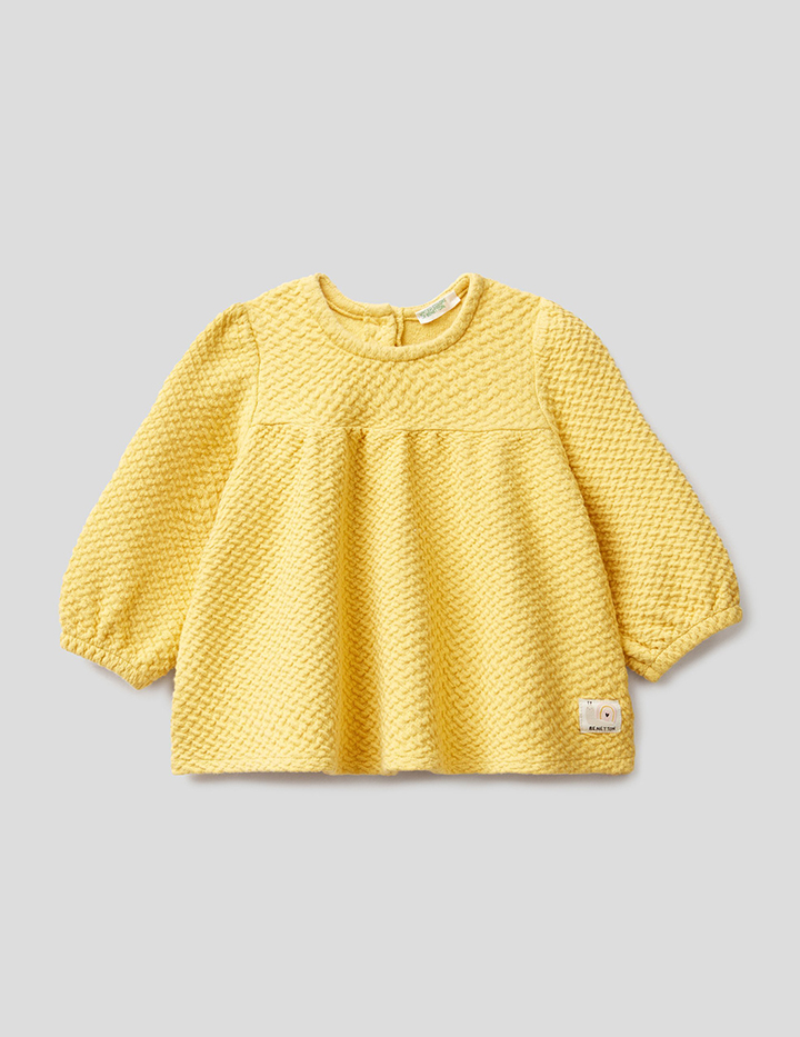 

Свитшот для девочек Benetton цв. зеленый р.68, 21A_3NDKMM295