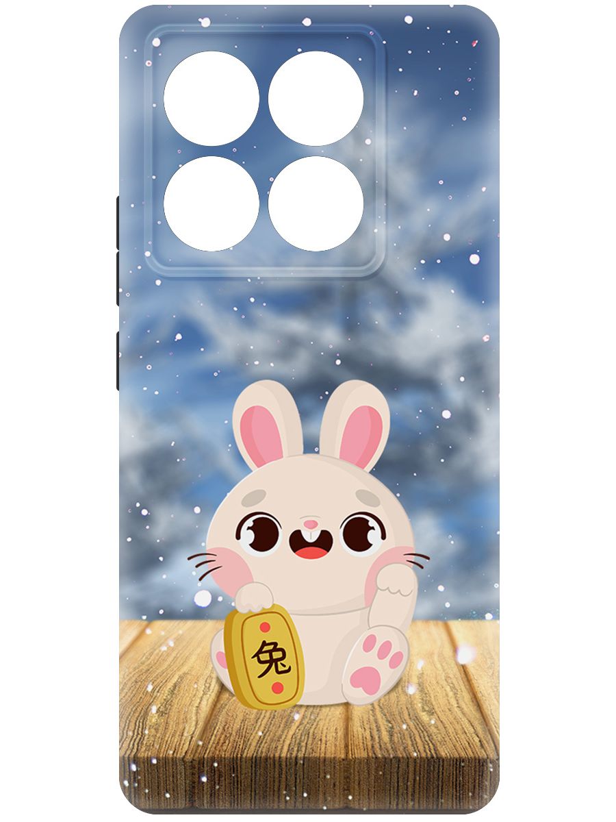 

Чехол-накладка Krutoff Soft Case Год кролика для Xiaomi 14T Pro черный