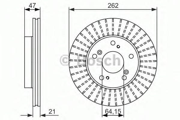 

Тормозной диск BOSCH 0986479687