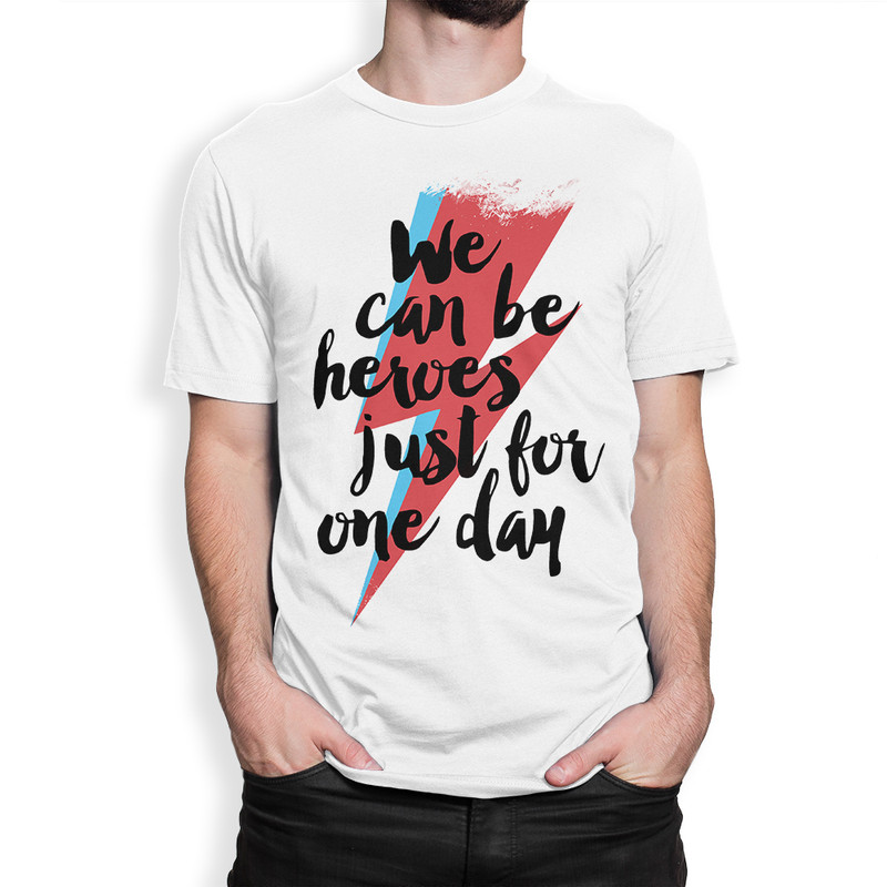 

Футболка мужская Dream Shirts Дэвид Боуи - Герои белая S, Белый, Дэвид Боуи - Герои