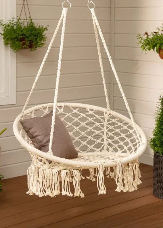 

Гамак-кресло с бахромой, Chair24001 , 81x131 см , хлопок, без опоры, 24001