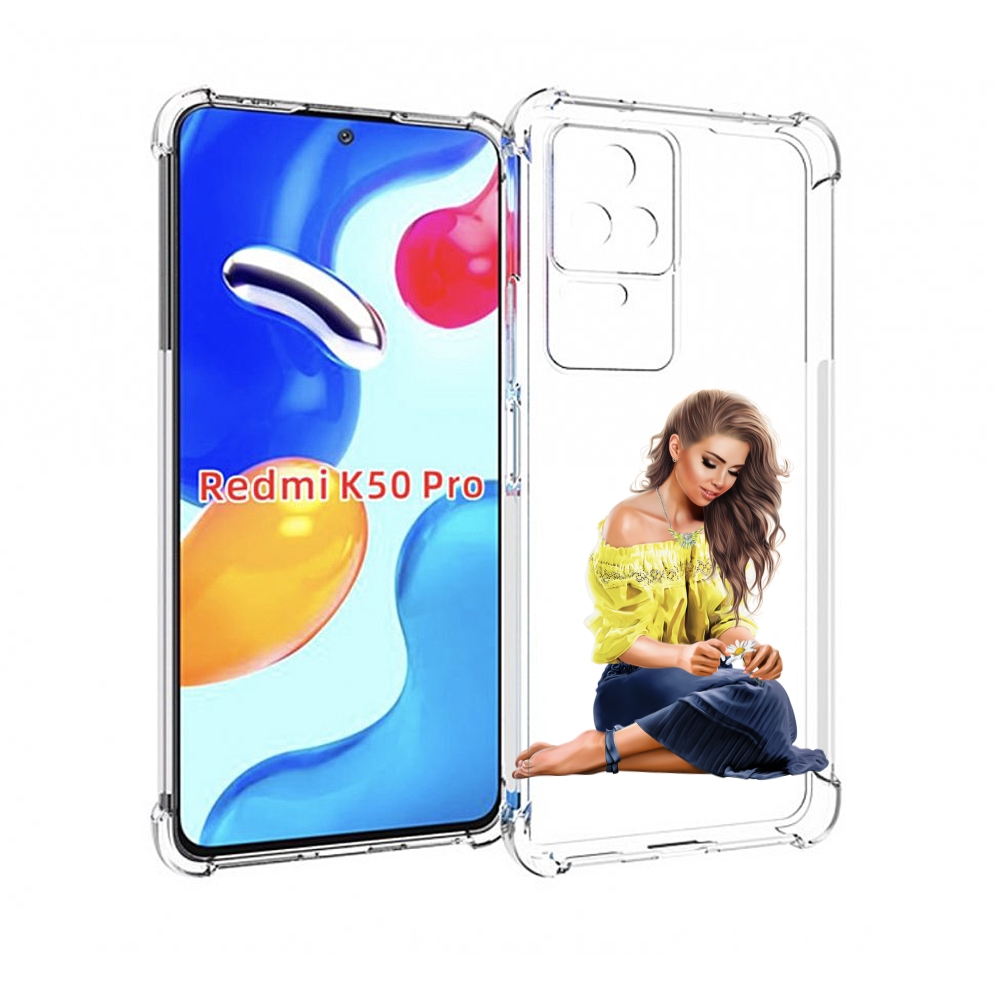 

Чехол MyPads миленькая-девочка женский для Xiaomi Redmi K50/K50 Pro, Прозрачный, Tocco