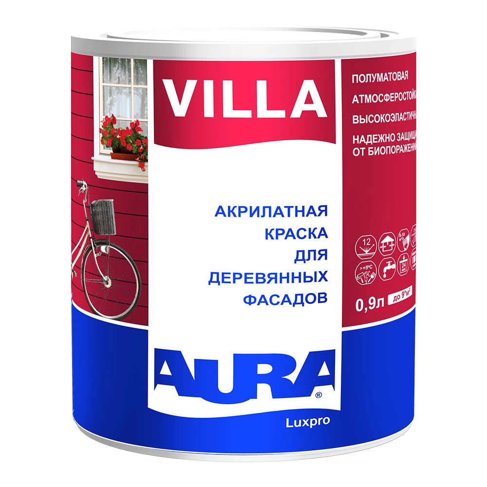 

Краска AURA ALP040 для фасадов, акрилатная, бесцветная, 0.9 л, 1.1 кг, Прозрачный