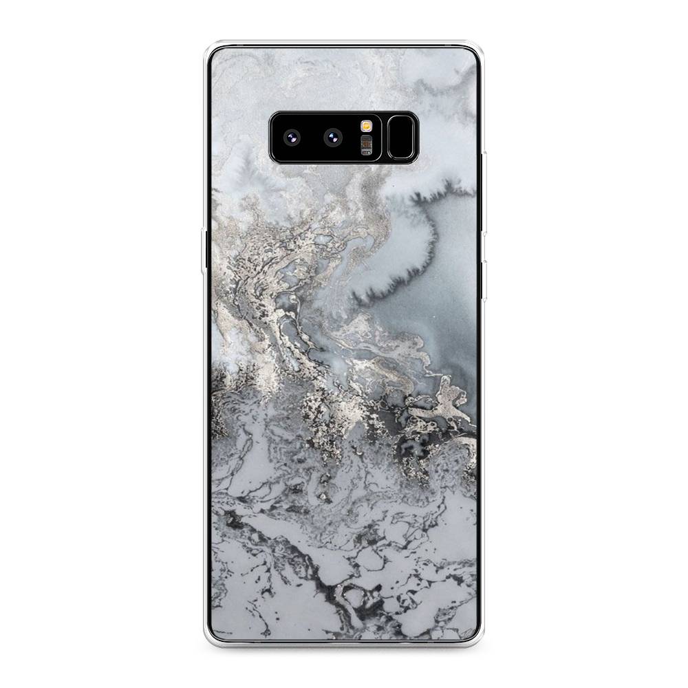 фото Чехол awog "морозная лавина серая" для samsung galaxy note 8