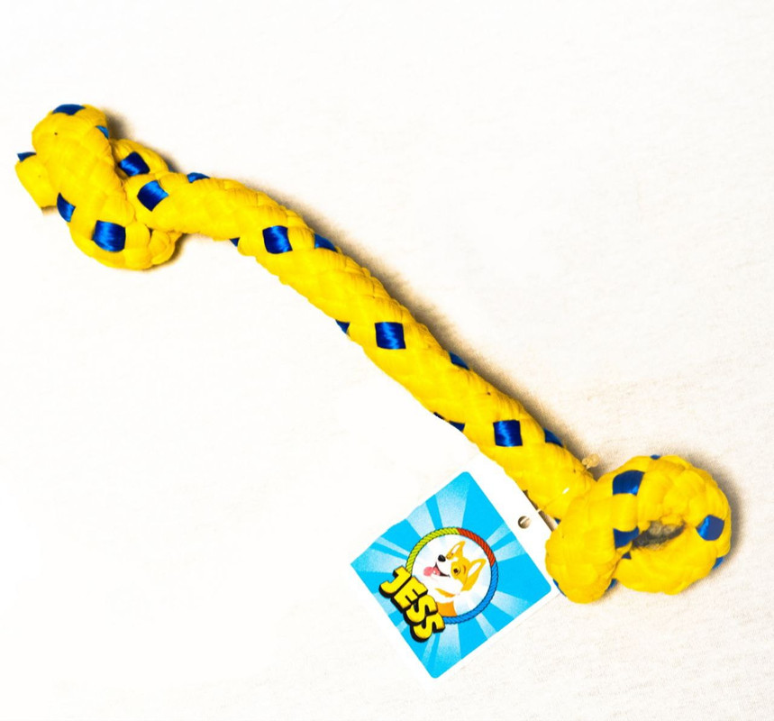 Игрушка для собак Jess Косточка желтая полипропилен, 25 см