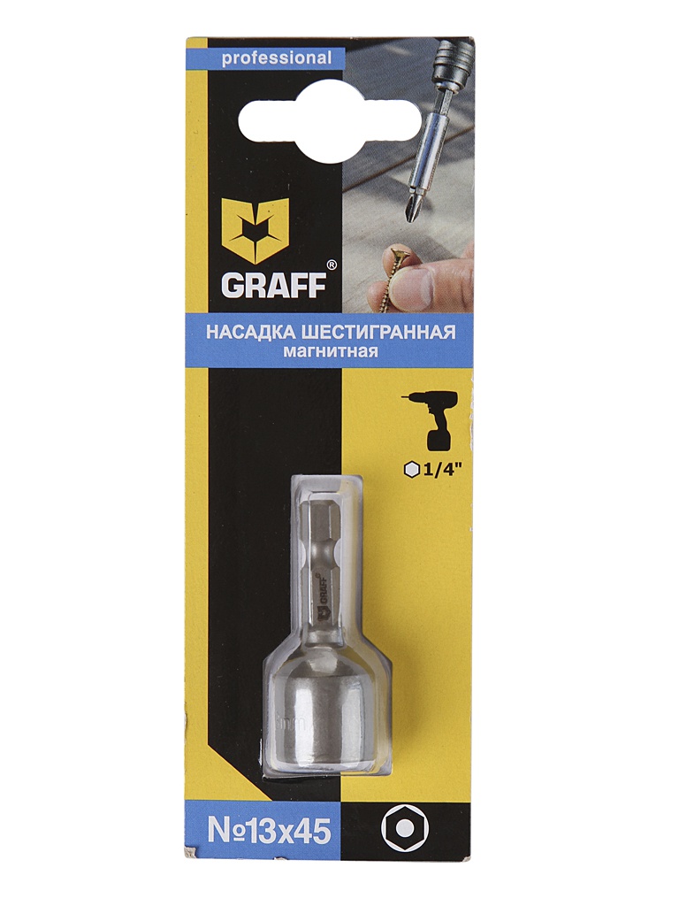 Бита Graff SW 45x13mm 321345 бита для кровельных саморезов graff