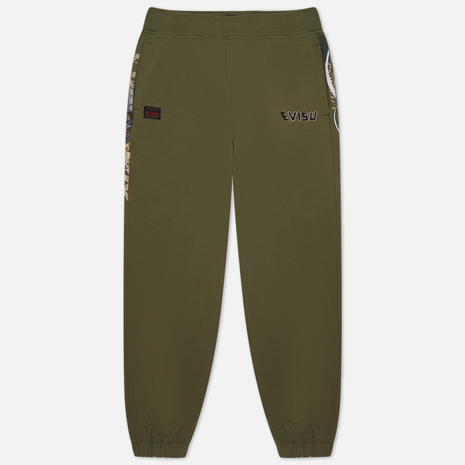 

Спортивные брюки мужские Evisu 2EAHTM2SP325STCT-AGRN зеленые S, 2EAHTM2SP325STCT-AGRN