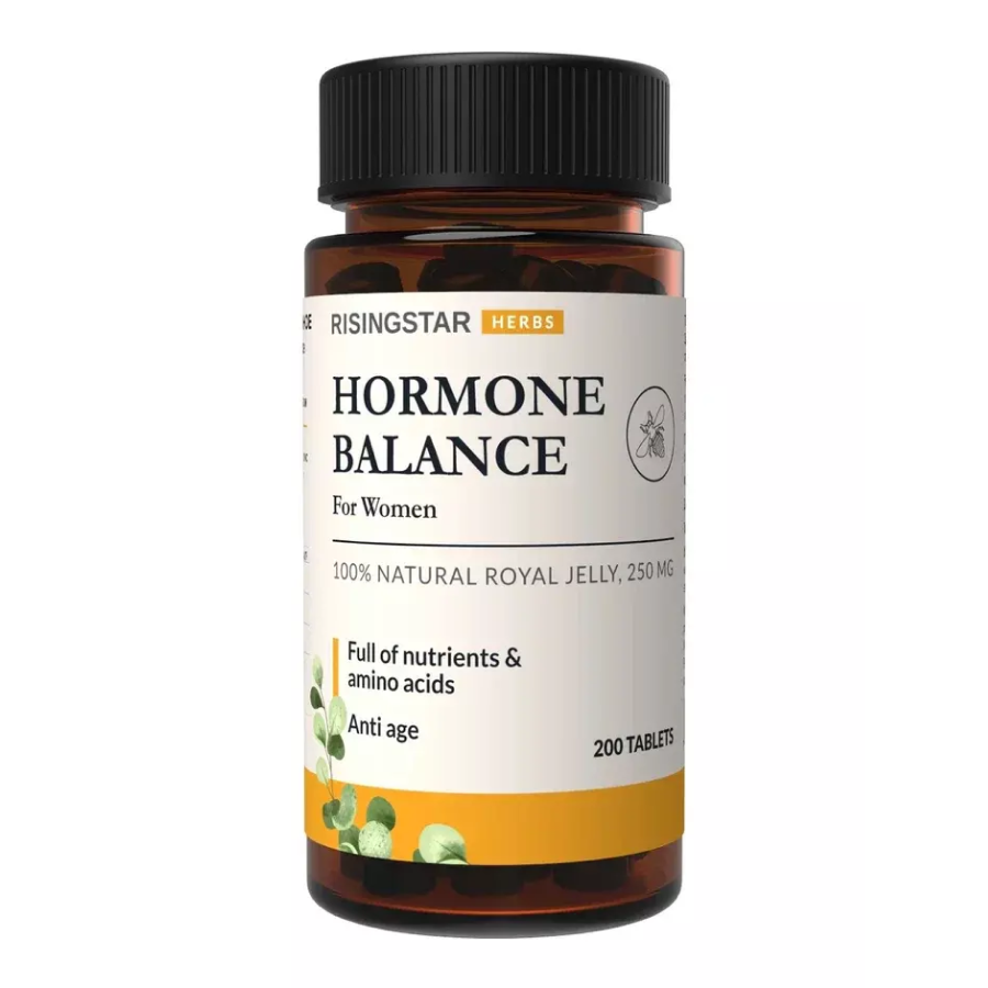 Маточное молочко Risingstar Hormone balance с прополисом, 200 капсул