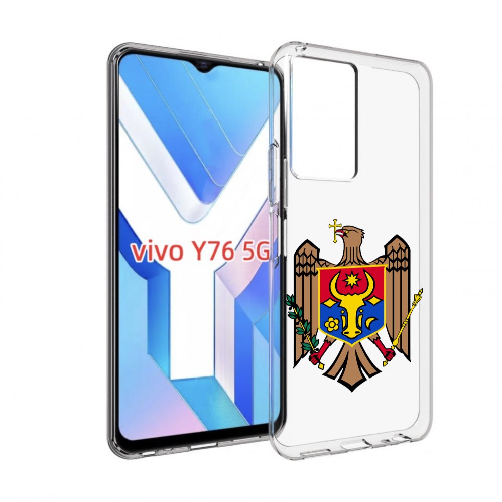 

Чехол MyPads герб-молдовы для Vivo Y76 5G, Прозрачный, Tocco