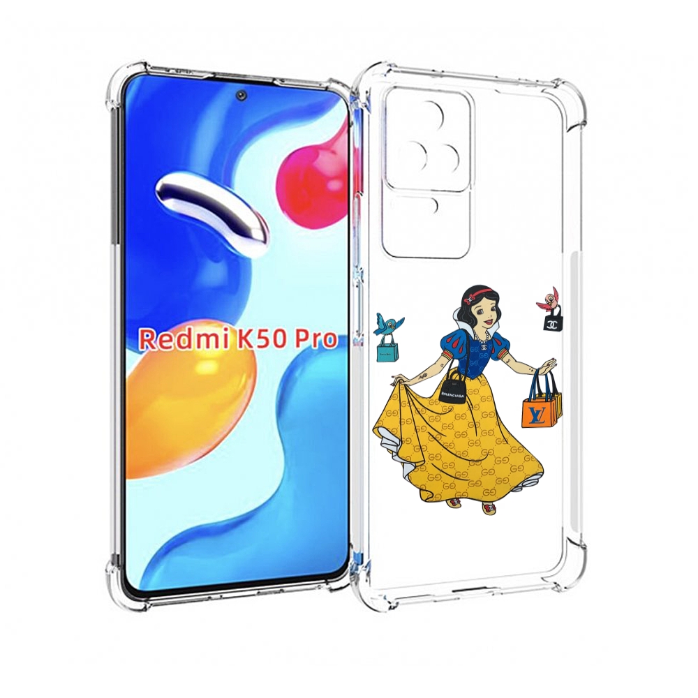 

Чехол MyPads модная-принцесса женский для Xiaomi Redmi K50 / K50 Pro, Прозрачный, Tocco