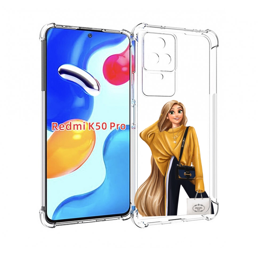 

Чехол MyPads модная-рапунсель женский для Xiaomi Redmi K50/K50 Pro, Прозрачный, Tocco