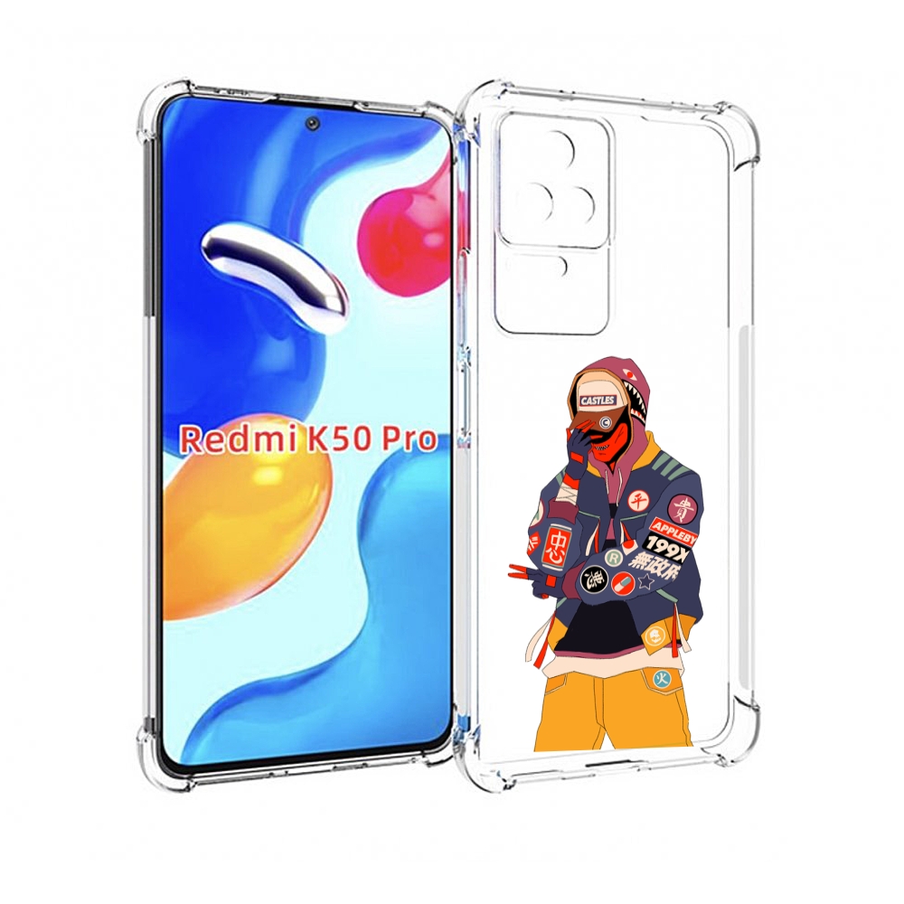 

Чехол MyPads модник для Xiaomi Redmi K50 / K50 Pro, Прозрачный, Tocco