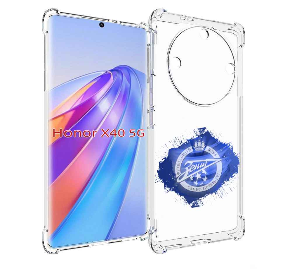 

Чехол MyPads фк зенит 1 мужской для Honor X40, Прозрачный, Tocco