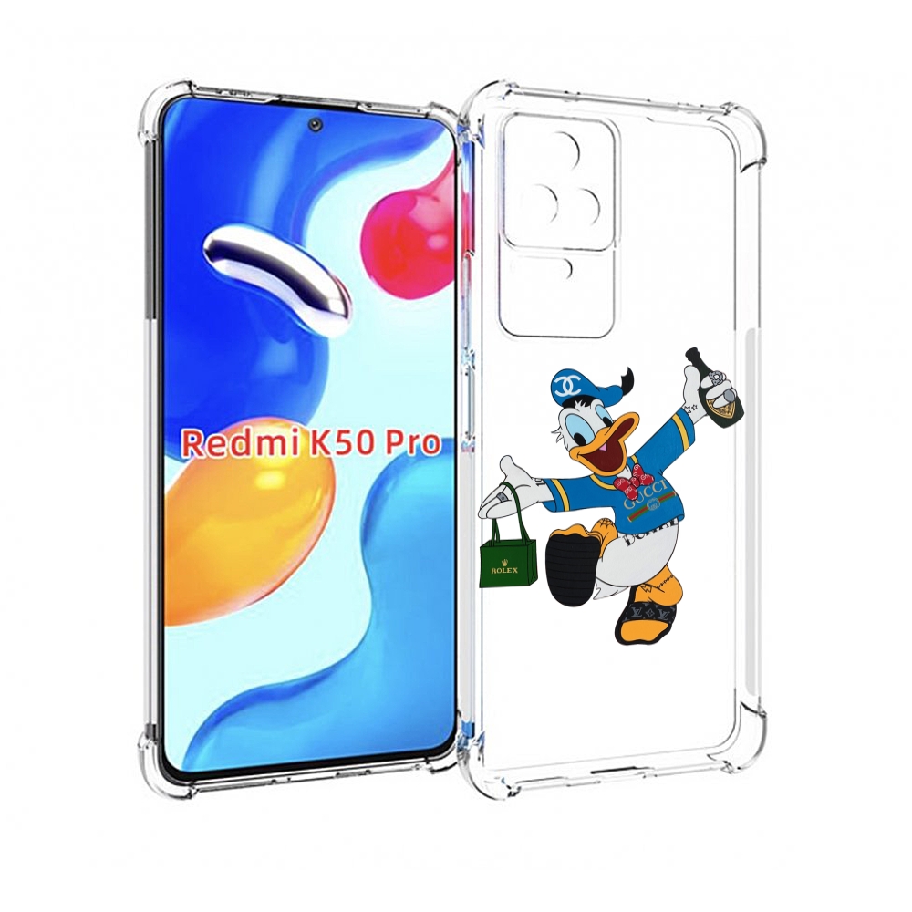 

Чехол MyPads модный-дональд-дак для Xiaomi Redmi K50 / K50 Pro, Прозрачный, Tocco