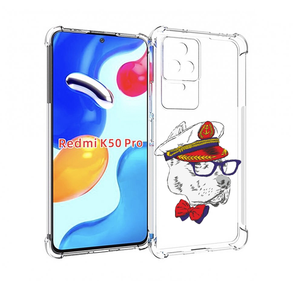 

Чехол MyPads бульдог для Xiaomi Redmi K50 / K50 Pro, Прозрачный, Tocco