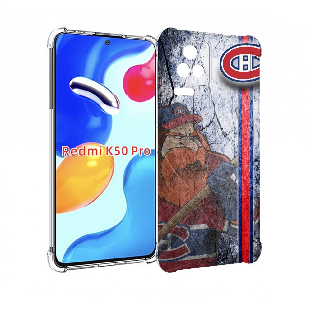 

Чехол MyPads монреаль канадиенс для Xiaomi Redmi K50 / K50 Pro, Прозрачный, Tocco