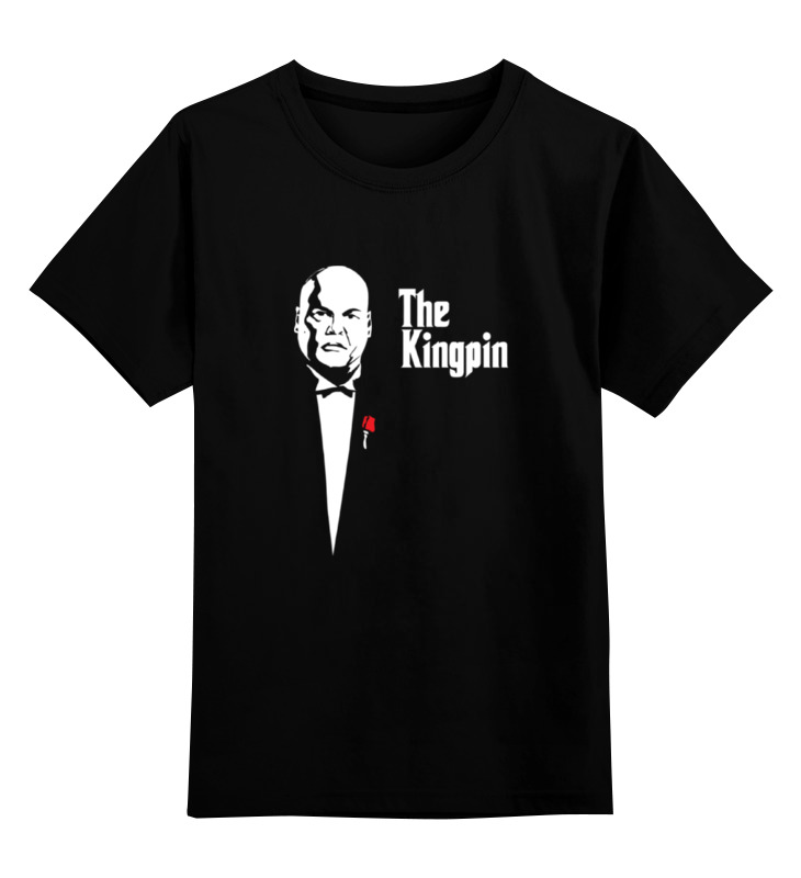 

Детская футболка классическая Printio Kingpin x godfather, р. 104, Черный, 0000000696712
