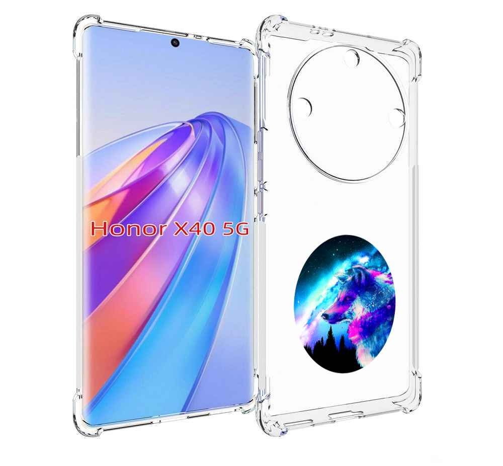 

Чехол MyPads голубой волк для Honor X40, Прозрачный, Tocco