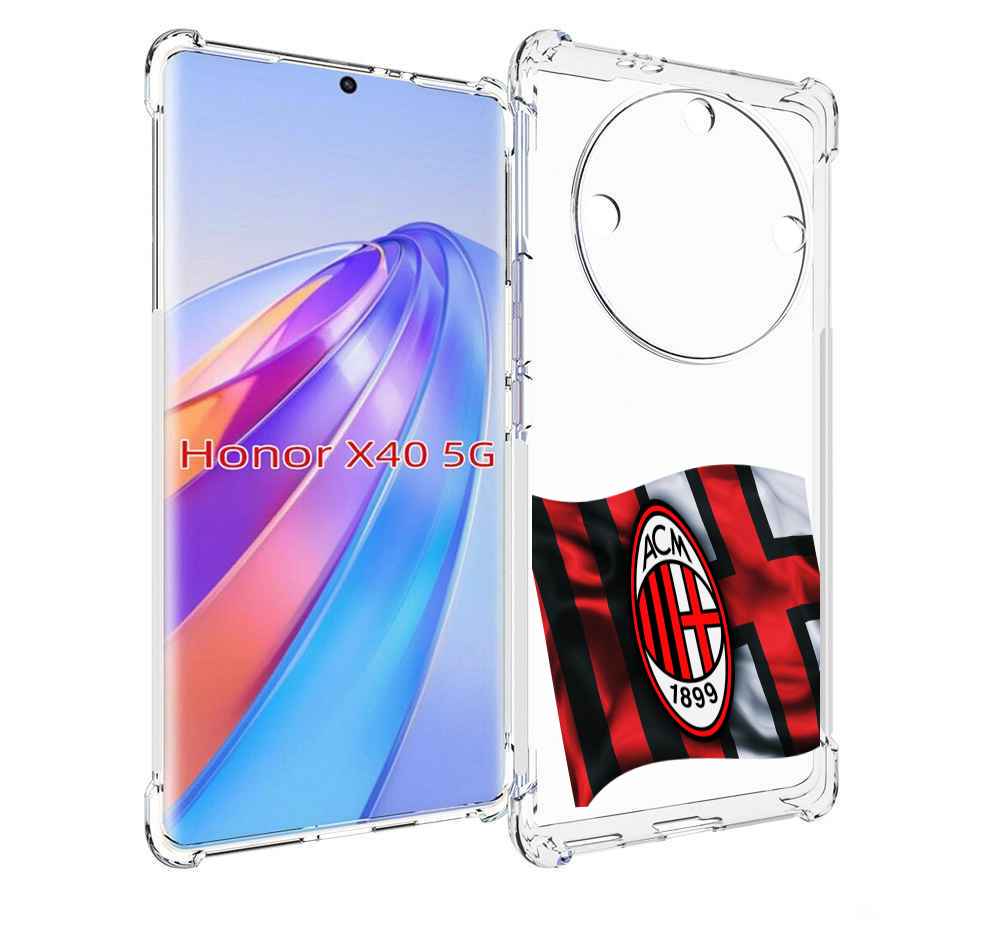 

Чехол MyPads фк милан мужской для Honor X40, Прозрачный, Tocco