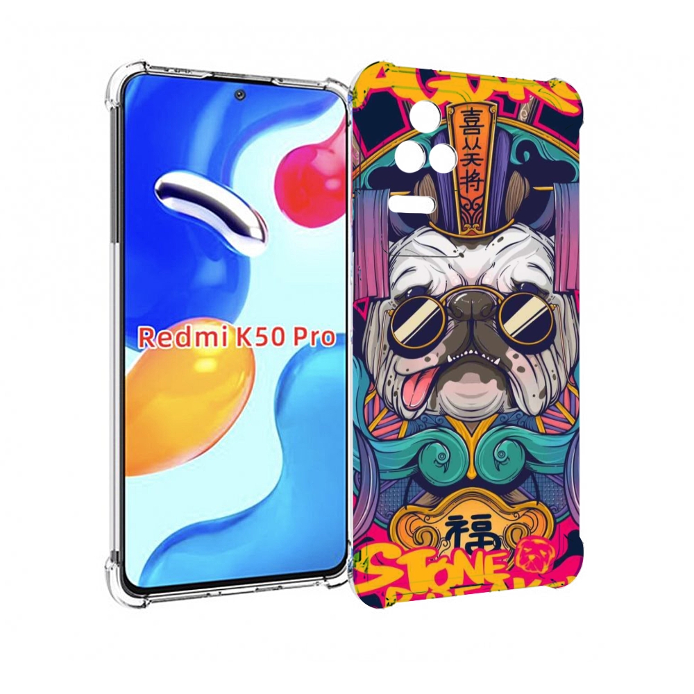 

Чехол MyPads мопс агро яркая для Xiaomi Redmi K50 / K50 Pro, Прозрачный, Tocco