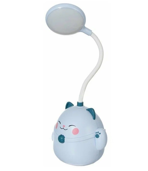 Настольная лампа Risalux Манэки LED 3Вт АКБ USB голубой