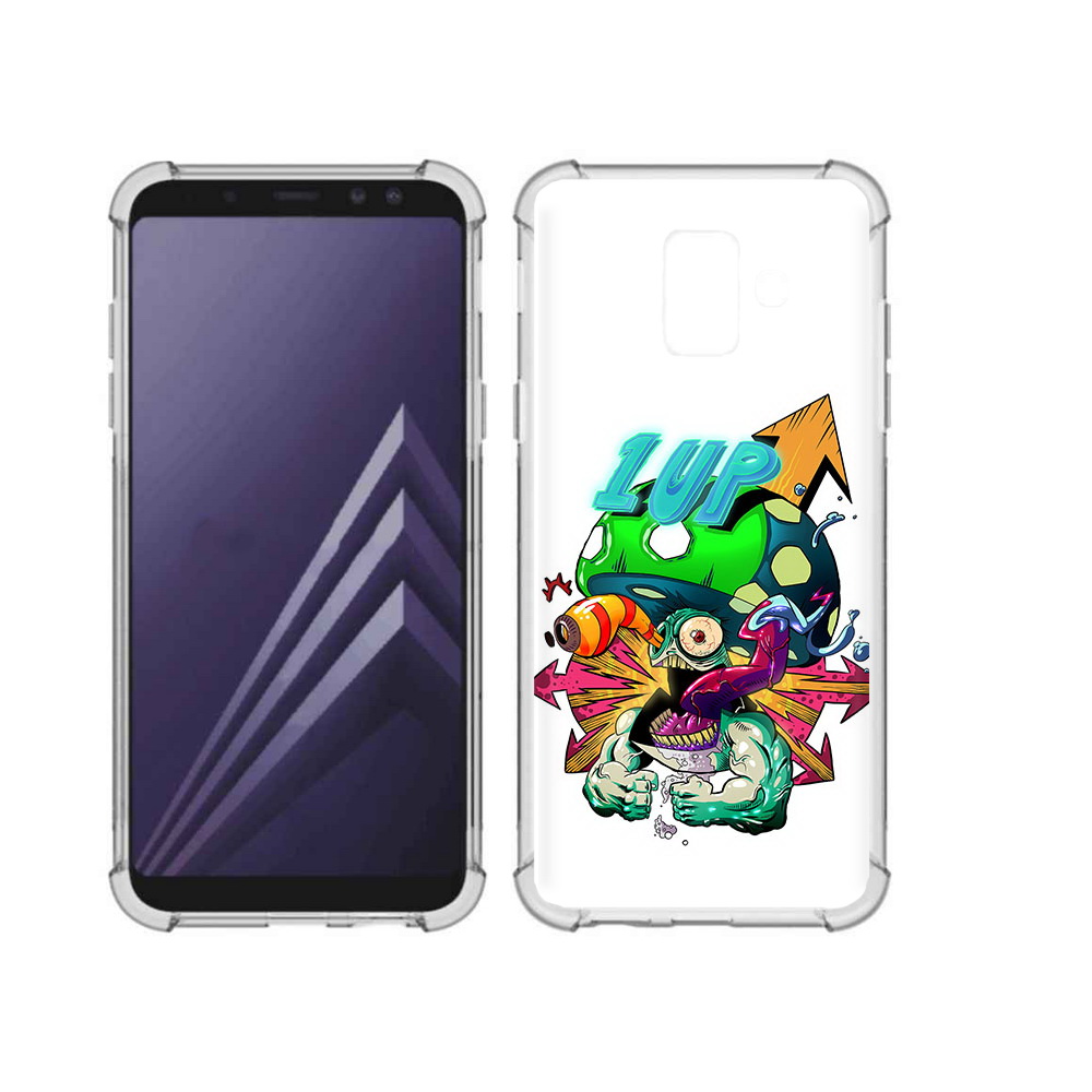 

Чехол MyPads Tocco для Samsung Galaxy A6 (2018) сильный гриб абстракция (PT111558.582.599), Прозрачный, Tocco